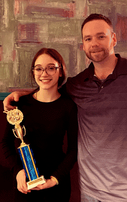 12 & Under 3rd Place — Alainna & Chris