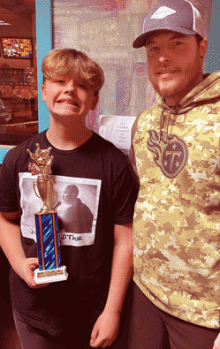 12 & Under 3rd Place — Cayden & Chris