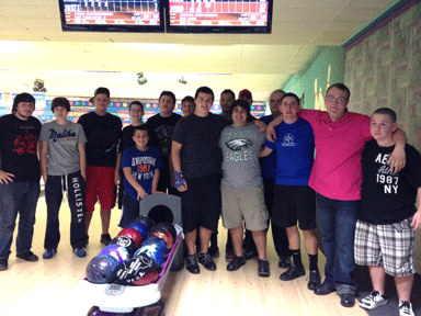 Flamingo Bowl Saturday Youth Bowling League promotional graphic.